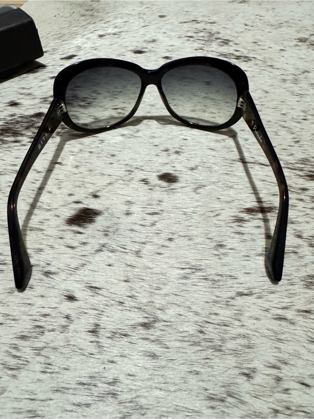 DITA Black Oversized Gradient Lens Women's Sunglasses - Picture 3 of 9